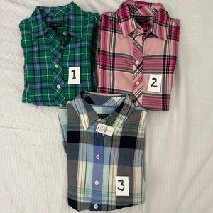 Talbots classic front button shirts long sleeve.